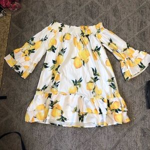 Lemon print dress